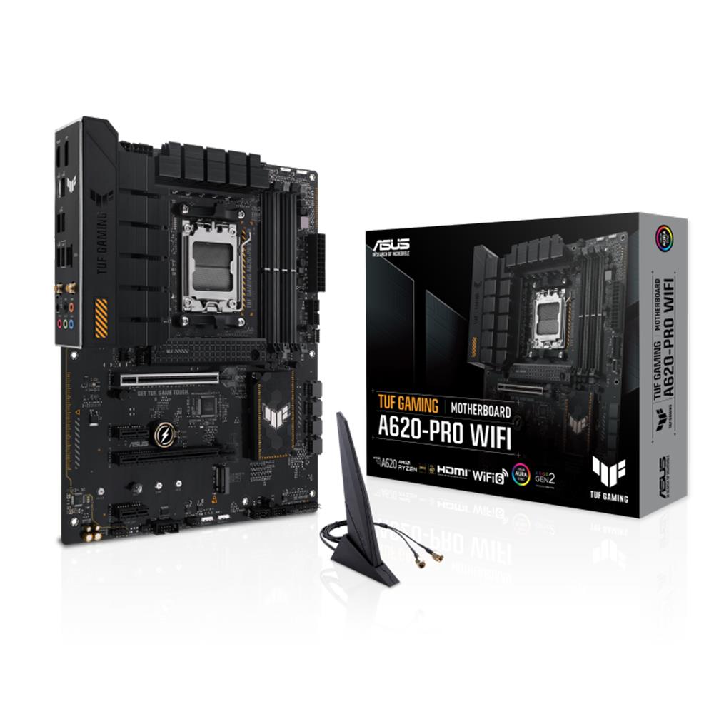 Asus Tuf Gaming A620-Pro Wifi AM5 DDR5 Ses Glan DP/Hdmi Sata3 Usb3.2 Atx