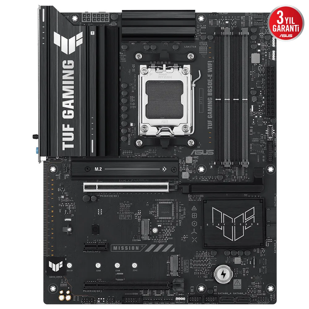 Asus TUF Gaming B650E-E Wifi AM5 DDR5 Ses GLAN DP/HDMI SATA3 USB3.2 ATX