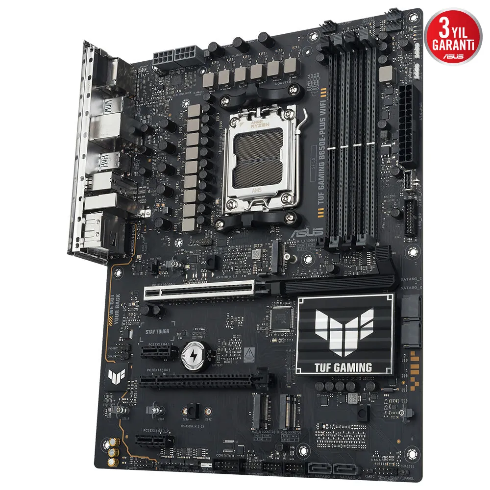 Asus Tuf Gaming B650E-Plus Wifi AM5 DDR5 Ses GLAN DP/HDMI SATA3 USB3.2 ATX