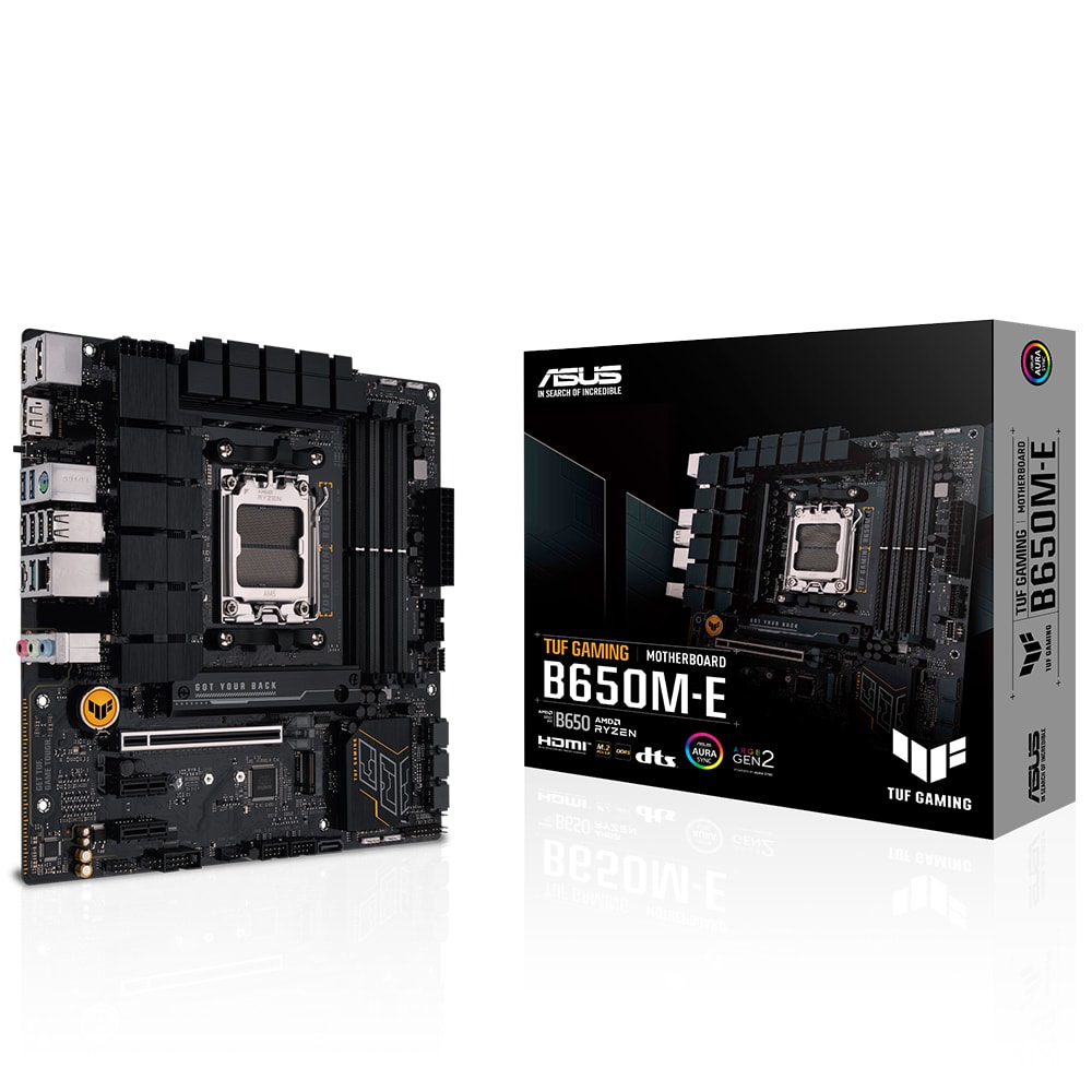 Asus TUF Gaming B650M-E AM5 DDR5 Ses GLAN DP/HDMI SATA3 USB3.2 mATX