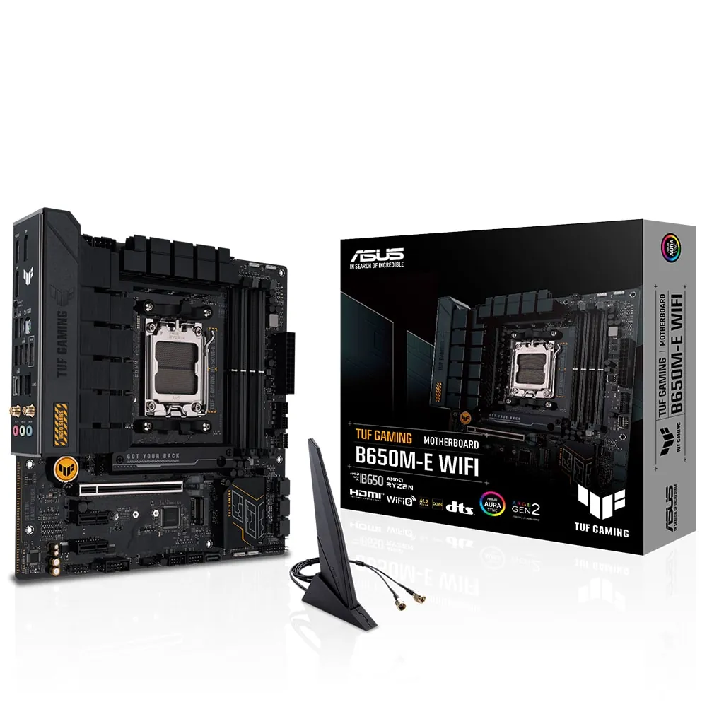 Asus TUF Gaming B650M-E WiFi AM5 DDR5 SES GLAN DP/HDMI SATA3 USB3.2 mATX
