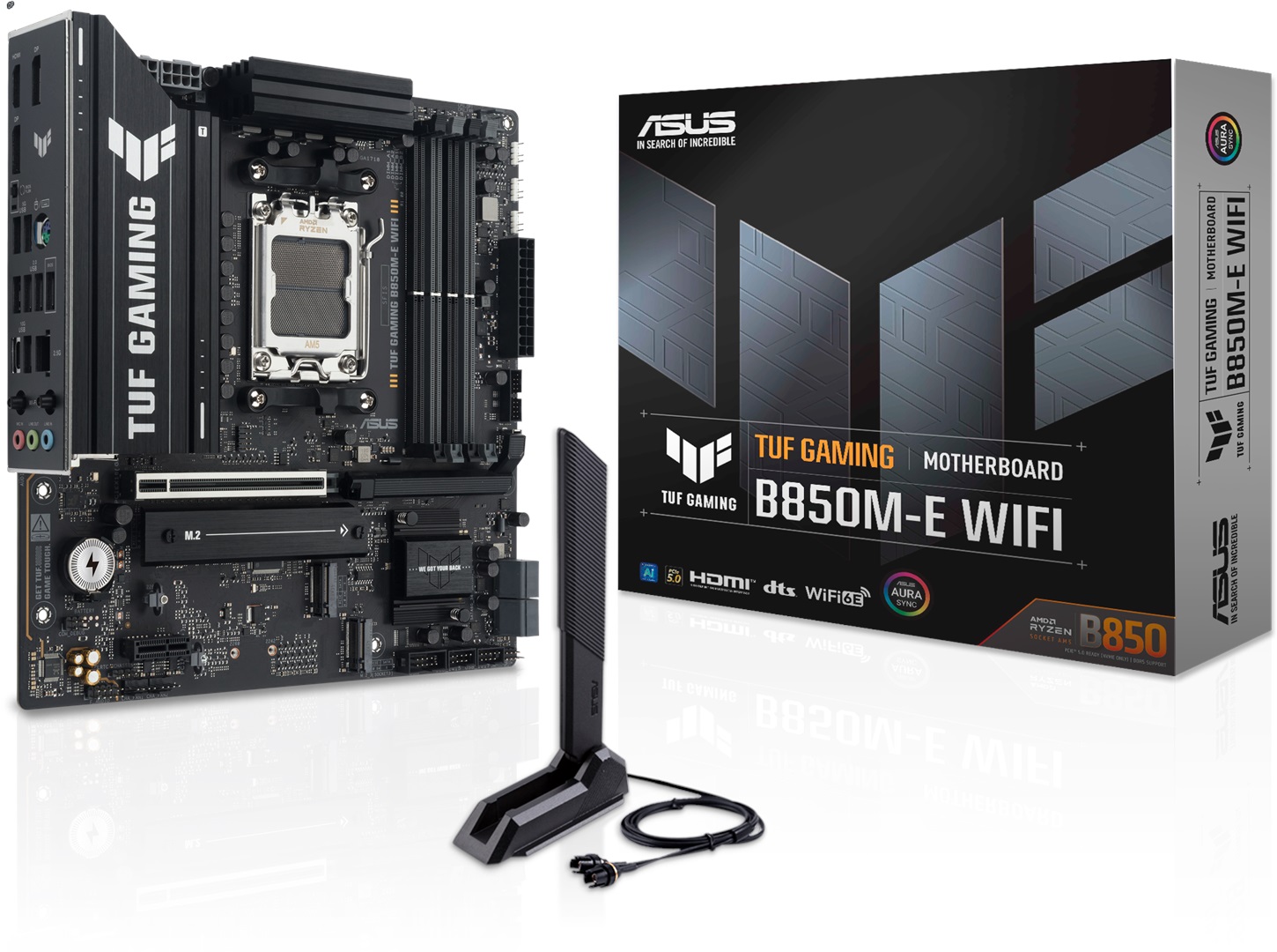 Asus TUF Gaming B850M-E WiFi AM5 DDR5 Ses GLAN DP/HDMI SATA3 USB3.2 mATX