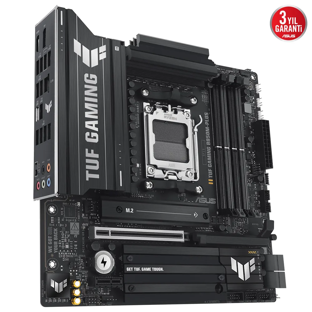 Asus Tuf Gaming B850M-Plus AM5 DDR5 Ses Glan DP/HDMI SATA3 USB3.2 mATX