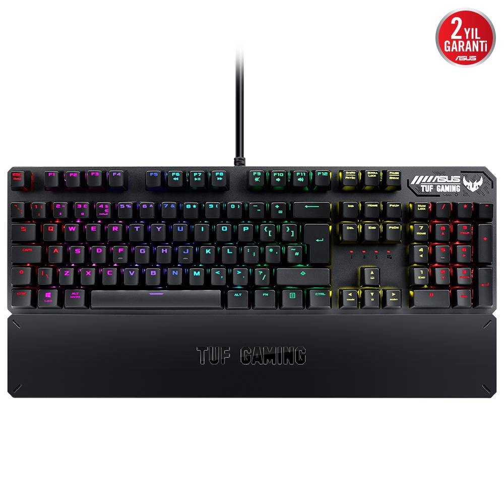 Asus TUF Gaming K3 RGB Red Switch Optik Kablolu Q Türkçe Gaming Klavye