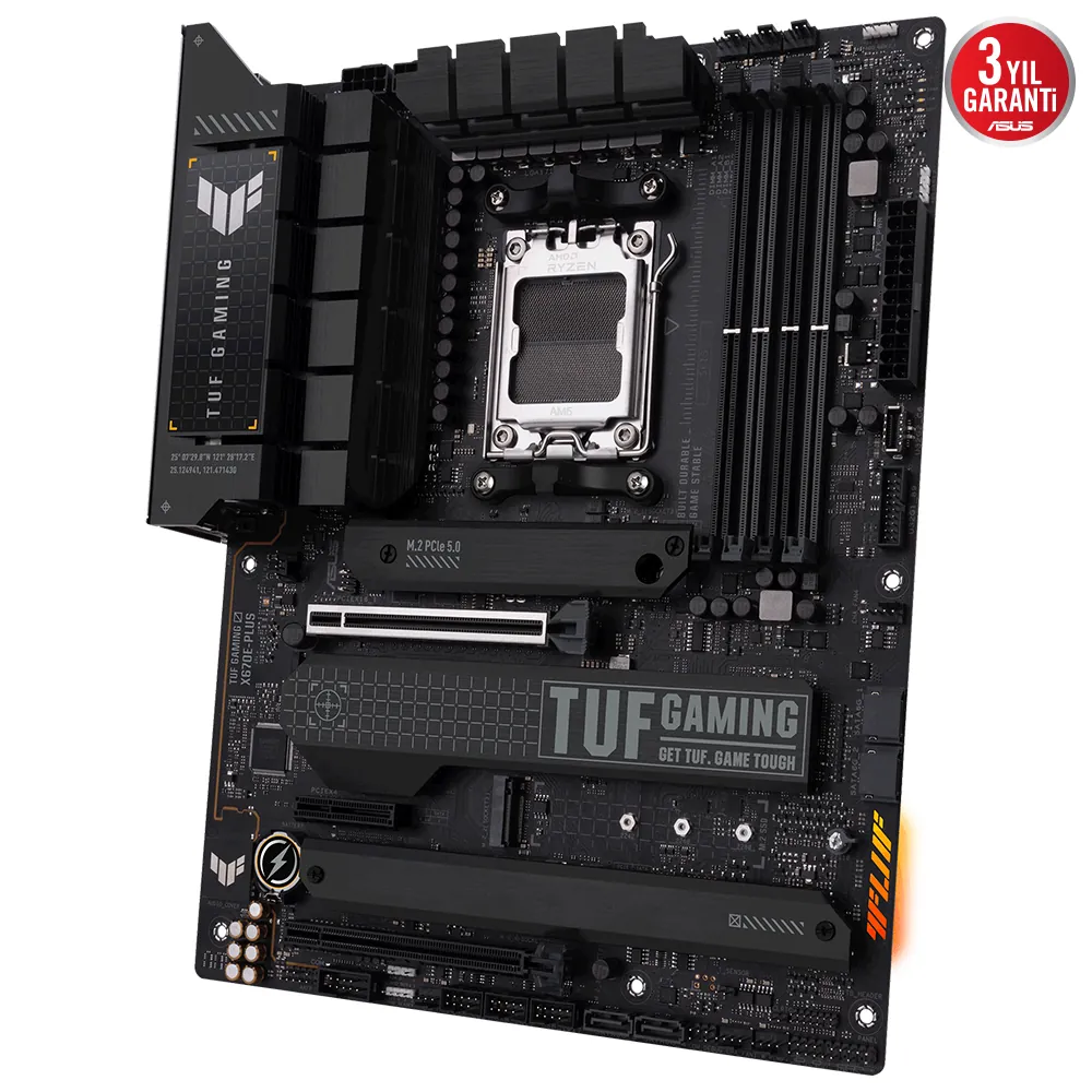 Asus TUF Gaming X670E-Plus AM5 DDR5 Ses GLAN DP/HDMI SATA3 USB3.2 ATX