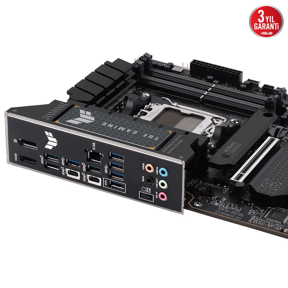 Asus TUF Gaming X670E-Plus AM5 DDR5 Ses GLAN DP/HDMI SATA3 USB3.2 ATX