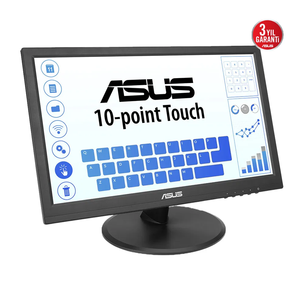 Asus VT169HE 15.6" 1920x1080 5ms 60Hz IPS HDMI/VGA Dokunmatik EyeCare VESA