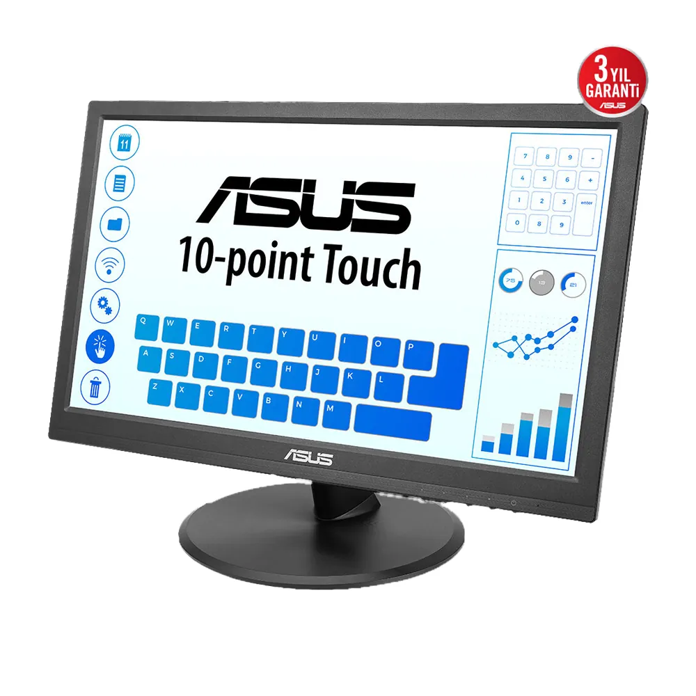 Asus VT169HE 15.6" 1920x1080 5ms 60Hz IPS HDMI/VGA Dokunmatik EyeCare VESA