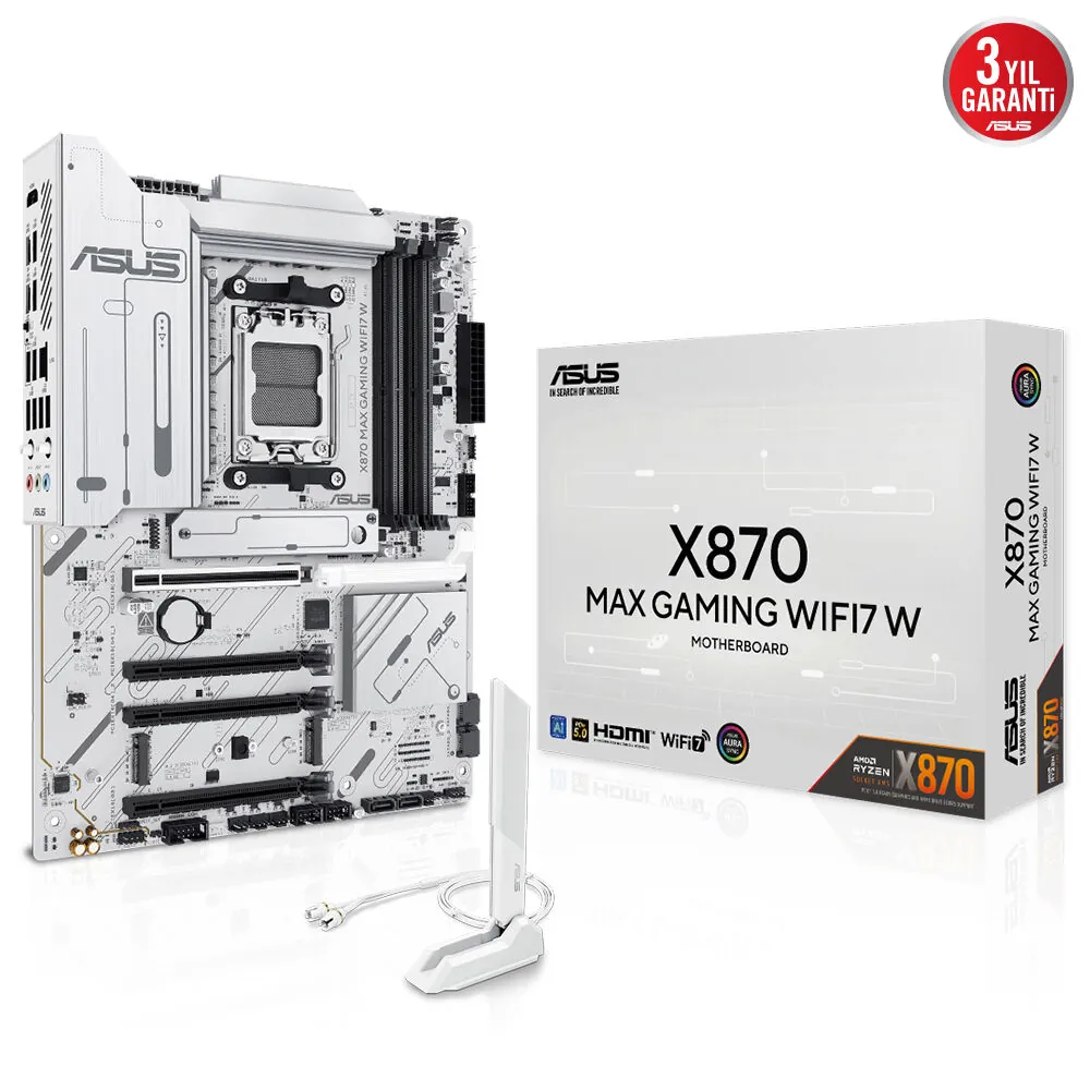 ASUS X870 Max Gaming Wifi7 W AM5 DDR5 SES GLAN HDMI/USB SATA3 USB3.2 ATX