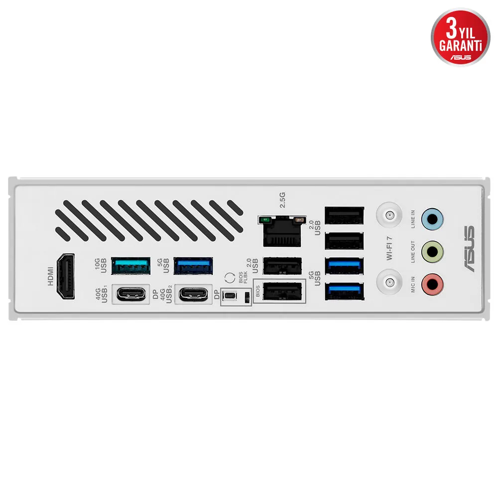 ASUS X870 Max Gaming Wifi7 W AM5 DDR5 SES GLAN HDMI/USB SATA3 USB3.2 ATX