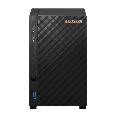 Asustor AS1102TL 2 Slot Tower NAS Realtek 1.7GHz Quad 1GB DDR4 1GbE