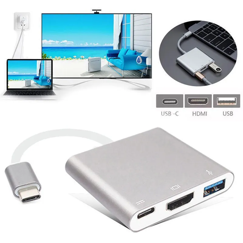 Codegen (Cdg-Cnv39) USB3.1 Type-C to USB3.0 Type-C/HDMI/USB3.0 Hub
