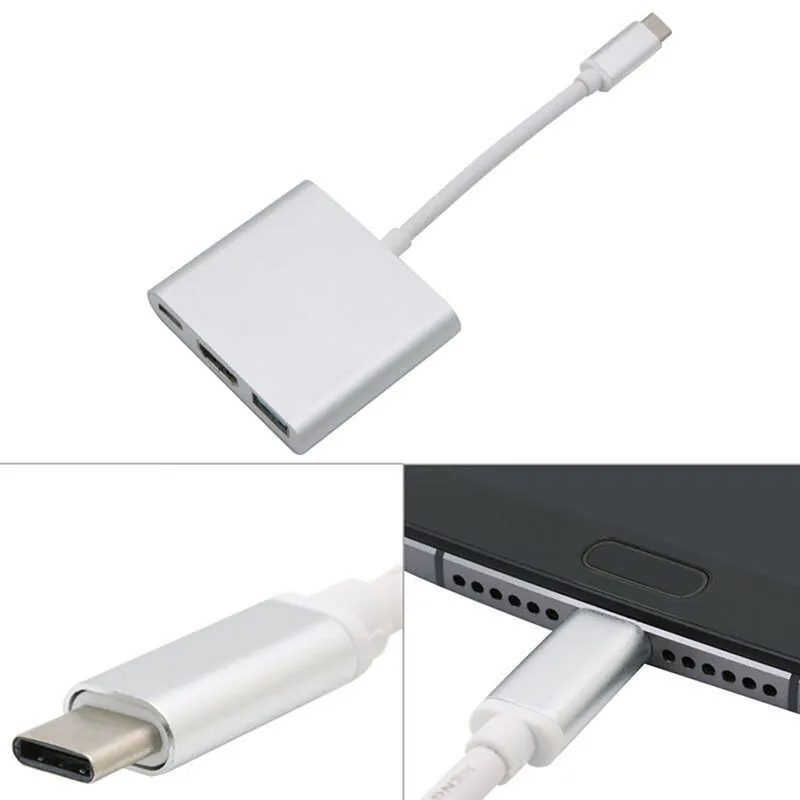Codegen (Cdg-Cnv39) USB3.1 Type-C to USB3.0 Type-C/HDMI/USB3.0 Hub