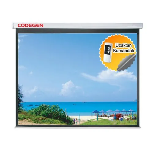 Codegen (Ex-24) 240x200 Motorlu Uzaktan Kumandalı Projeksiyon Perdesi