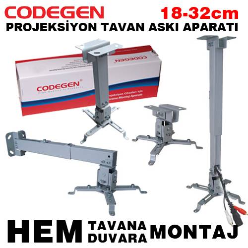 Codegen (H18) Teleskopik 18-32cm Projeksiyon Askı Aparatı