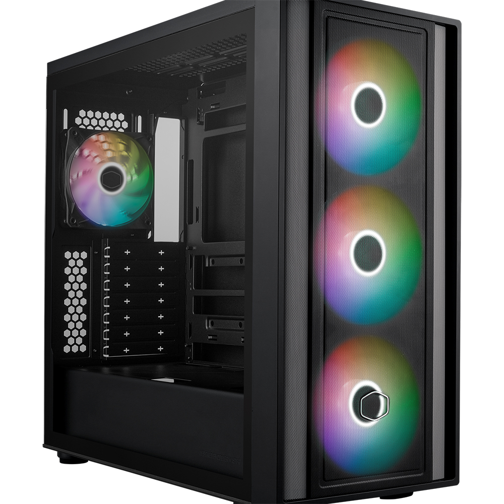 Cooler Master MasterBox MB600 USB 3.2 3x14cm 1x12cm ARGB Fan Siyah ATX Kasa