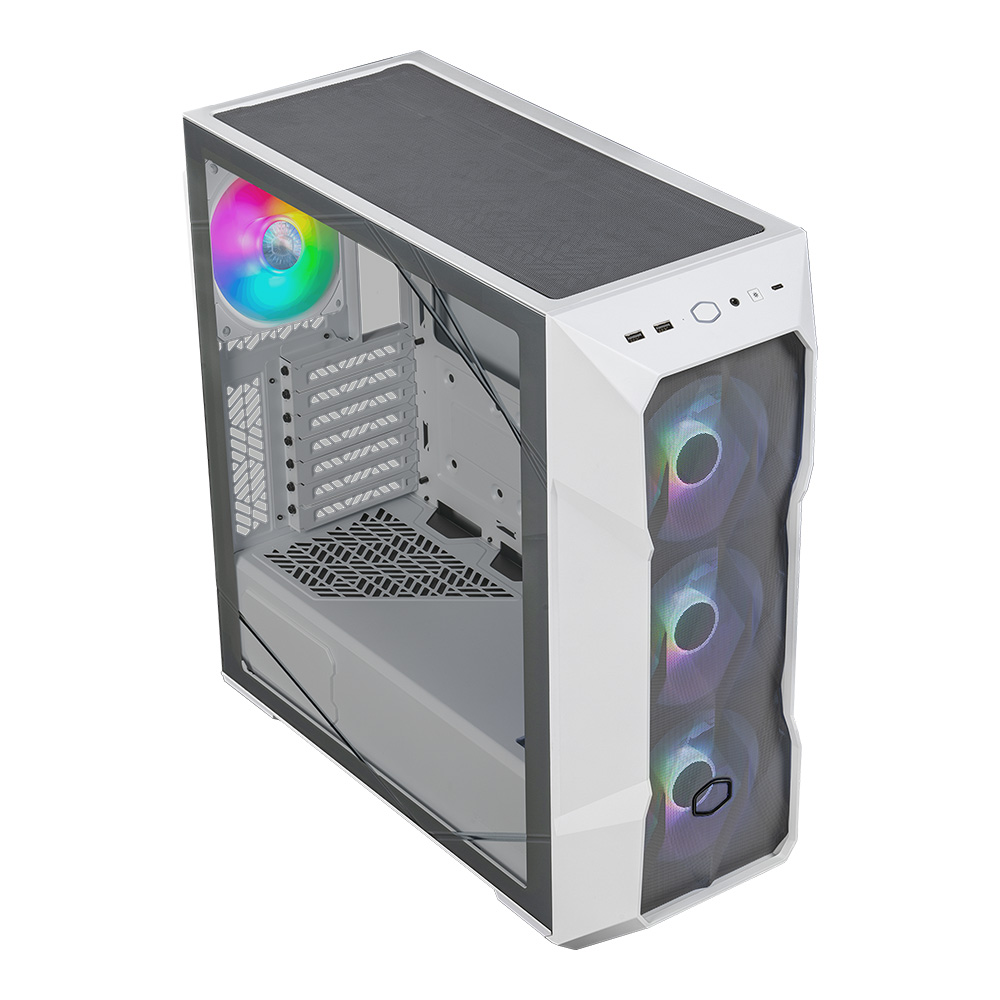 COOLER MASTER MasterBox TD500 V2 USB3.2 4x12cm ARGB Fan Pencereli ATX Beyaz Kasa