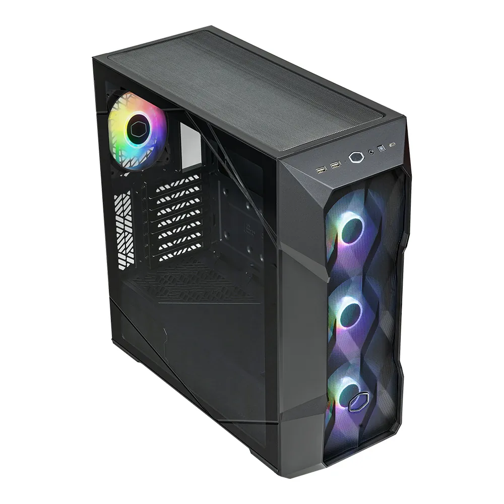 Cooler Master MasterBox TD500 V2 USB3.2 4x12cm ARGB Fan Pencereli ATX Siyah Kasa