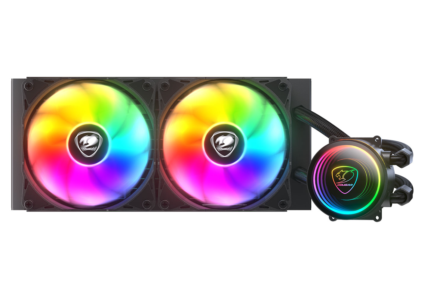 COUGAR Poseidon Elite 240 2x12cm Fan Sıvı Soğutucu Siyah (CGR-PSDELRGB-B-240)