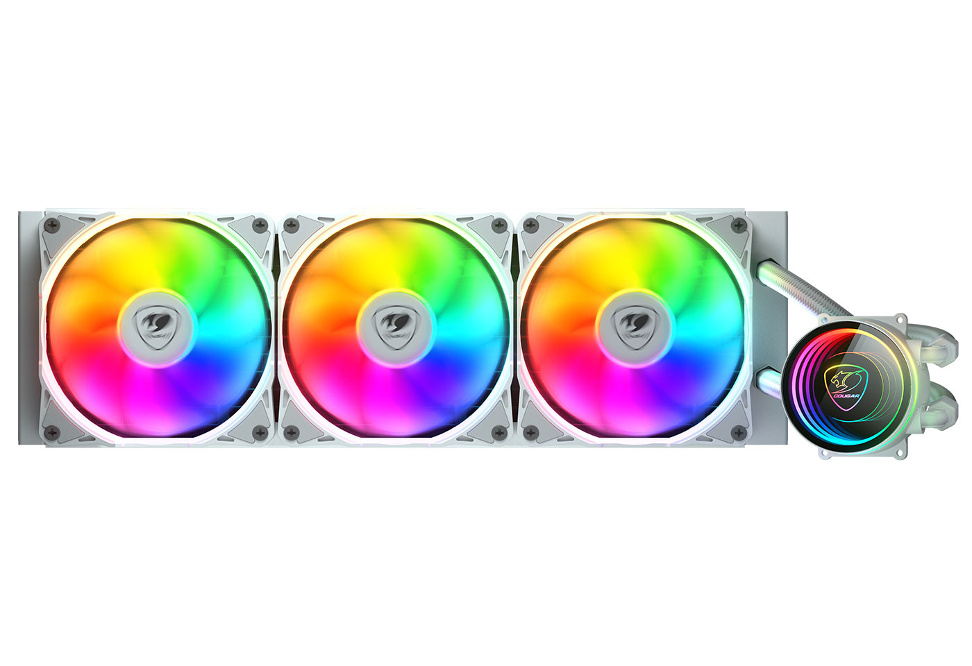 COUGAR Poseidon Elite 360 3x12cm Fan Sıvı Soğutucu Beyaz (CGR-PSDELRGB-W-360)