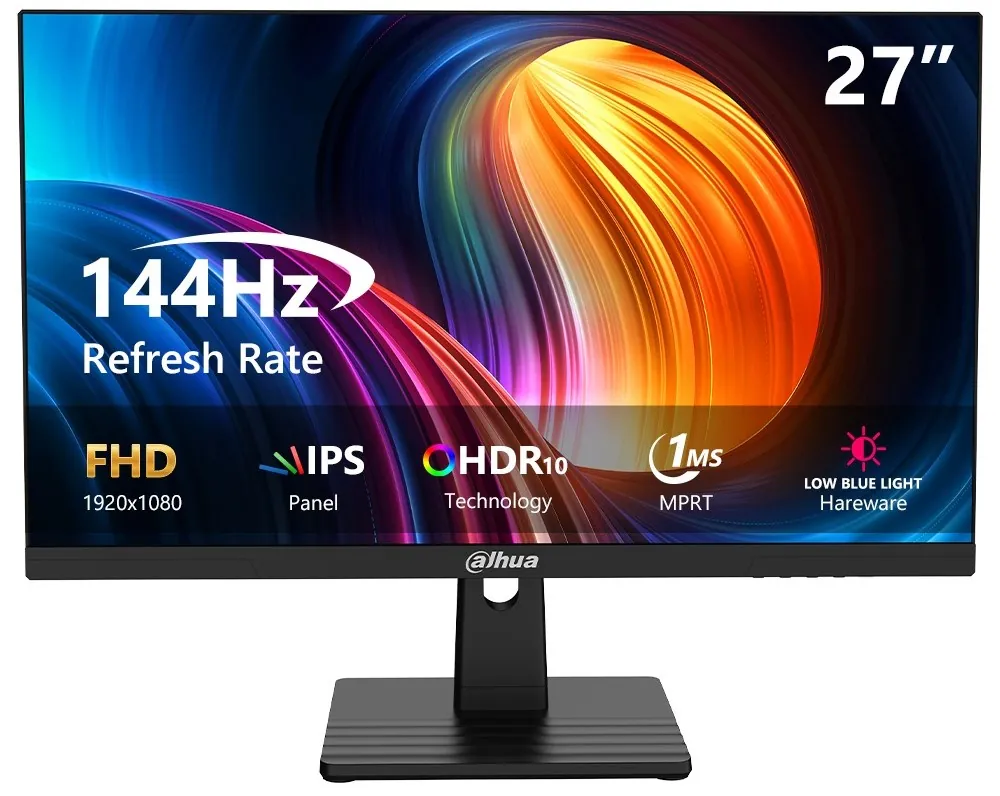 Dahua 27" LM27-B221B 1920x1080 1ms 144Hz IPS DP/HDMI +VESA