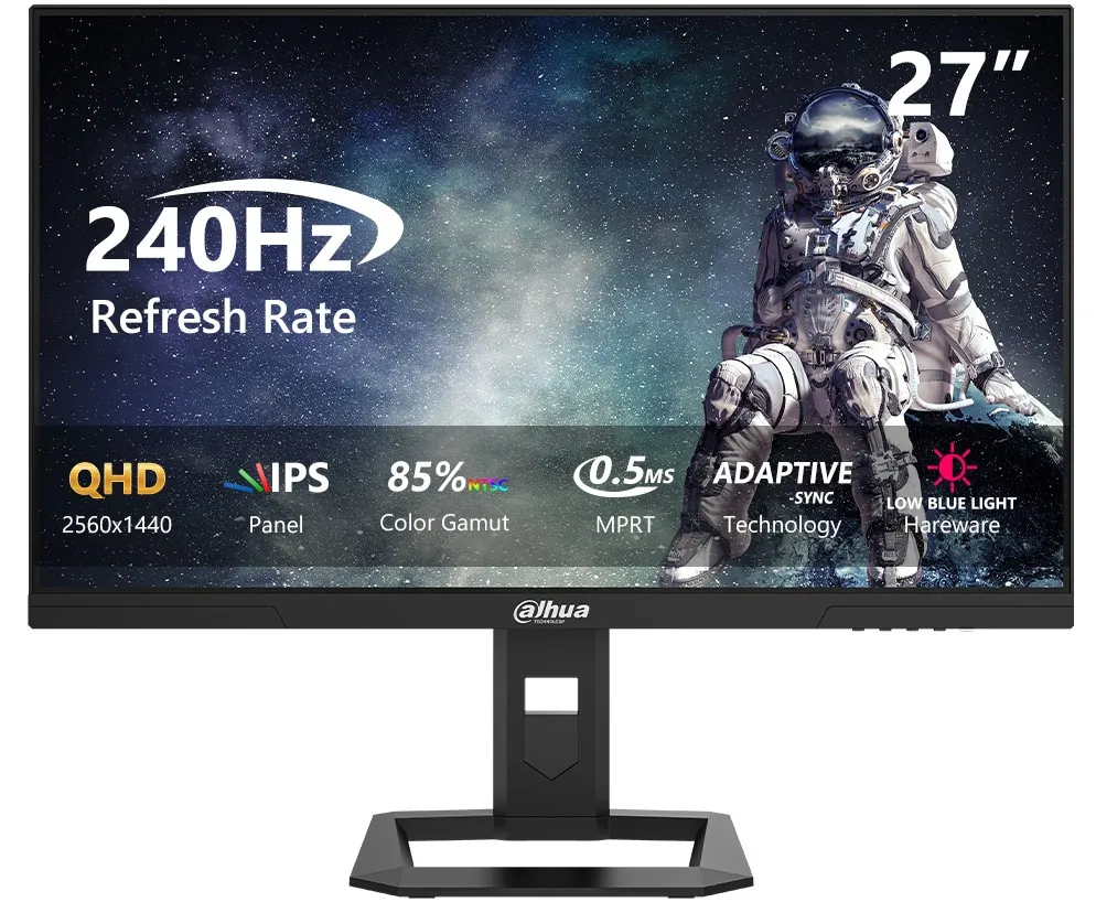 Dahua 27" LM27-E341A 2560x1440 0.5ms 240Hz IPS 2xDP/2xHDMI +VESA