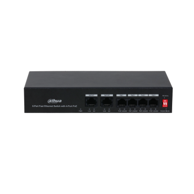 Dahua PFS3006-4ET-36 6 Port 36W PoE Yönetilemez Switch