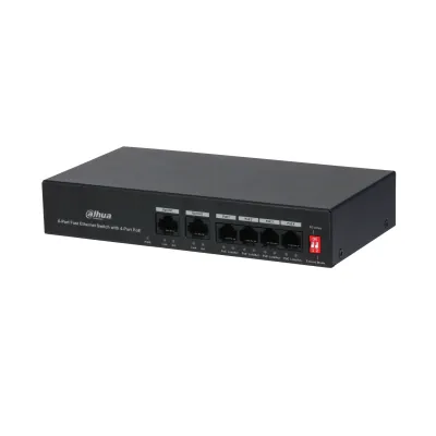 Dahua PFS3006-4ET-36 6 Port 36W PoE Yönetilemez Switch