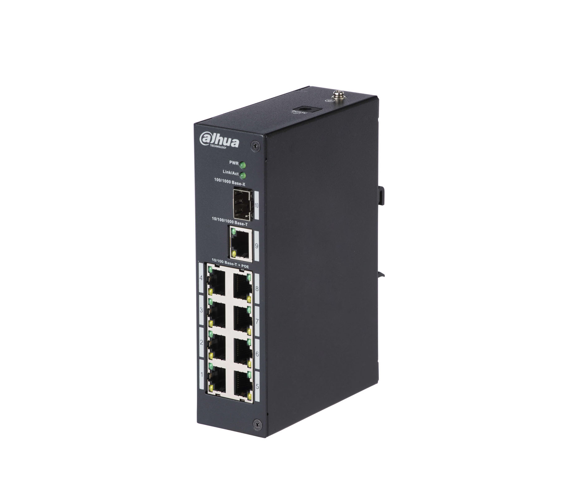 Dahua PFS3110-8ET-96-V2 8 Port 96W PoE +1SFP Yönetilemez Switch