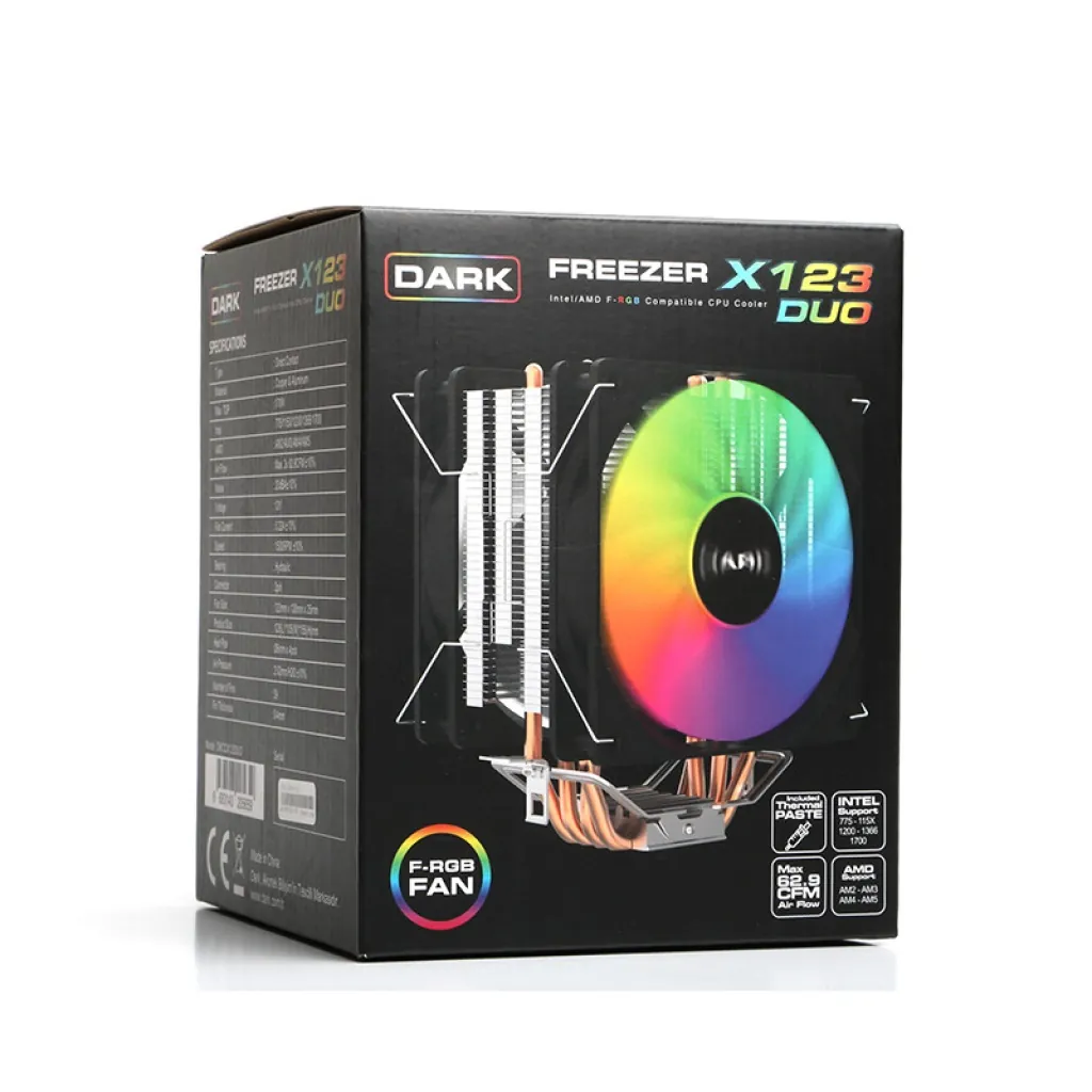 Dark Freezer X123 Kule Tipi İşlemci Soğutucu 12cm Fan