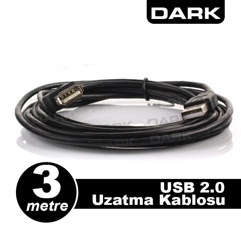 Dark USB 2.0 3m Uzatma Kablosu