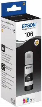 Epson C13T00R140 (106) 70ml Black Mürekkep