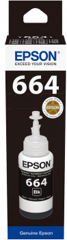 Epson C13T66414A (T664) 70ml Black Mürekkep