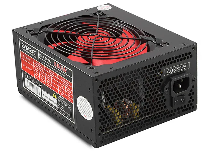 Everest Eps-500A 500W 12Cm Fan Siyah Güç Kaynağı