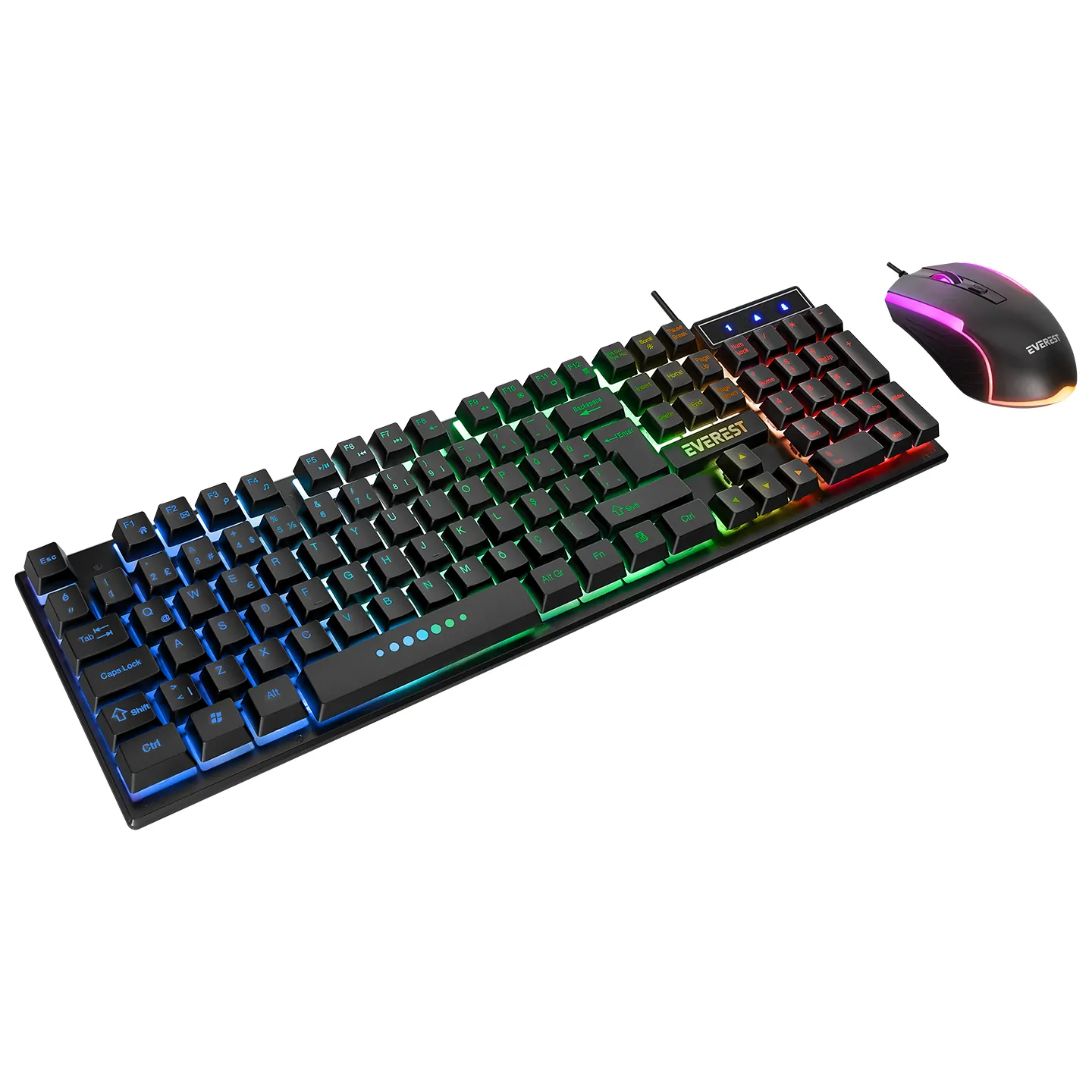 Everest Km-198 Luminax Siyah Q Gaming Oyuncu Klavye&Mouse Set
