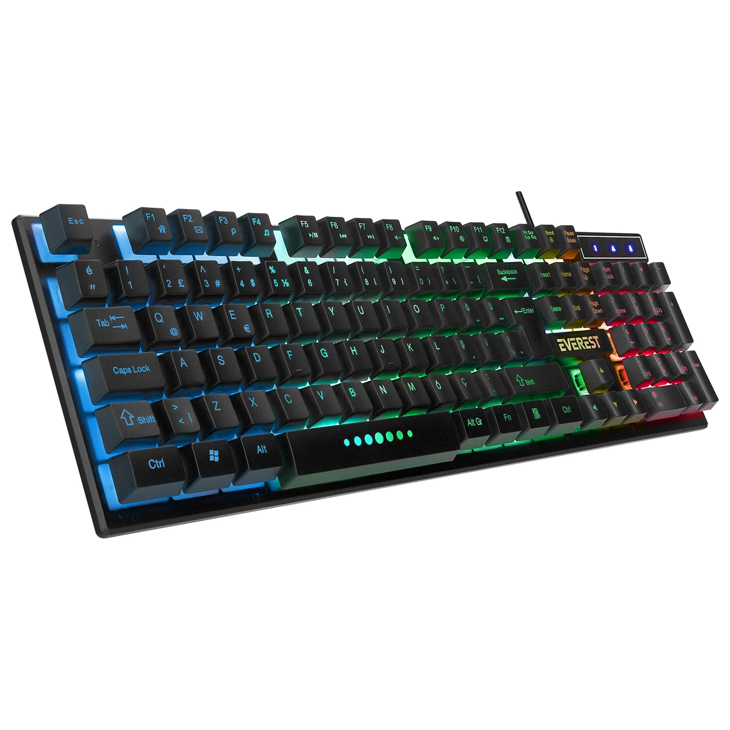 Everest Km-198 Luminax Siyah Q Gaming Oyuncu Klavye&Mouse Set