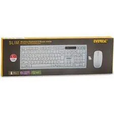 Everest Km-6121 Kablosuz Q Klavye + Mouse Set Beyaz