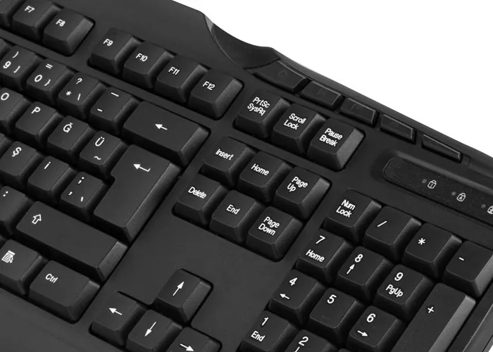 Everest Un-796 Q TR MM Klavye + Optik Mouse Set Siyah USB