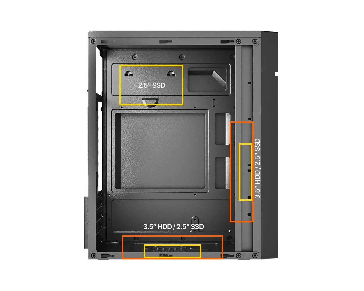 Frisby FC-2715B 300W 2xUSB 8cm Fan Siyah mATX Kasa