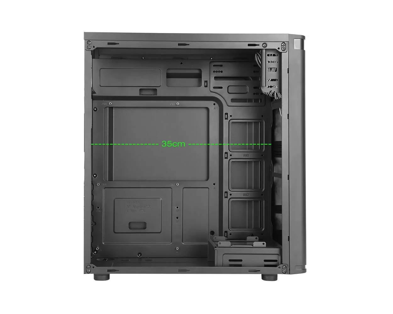 Frisby FC-2910B 300W 2xUSB 12cm Fan Siyah ATX Kasa