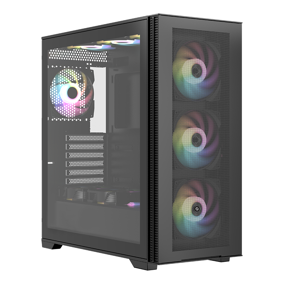 Frisby FC-9535G 650W 80+ USB3.0 4x12cm RGB Fan Mid Tower Siyah Kasa