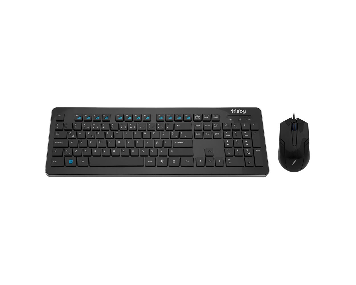 Frisby FK-158QU USB Kablolu Q Klavye Mouse Set Siyah