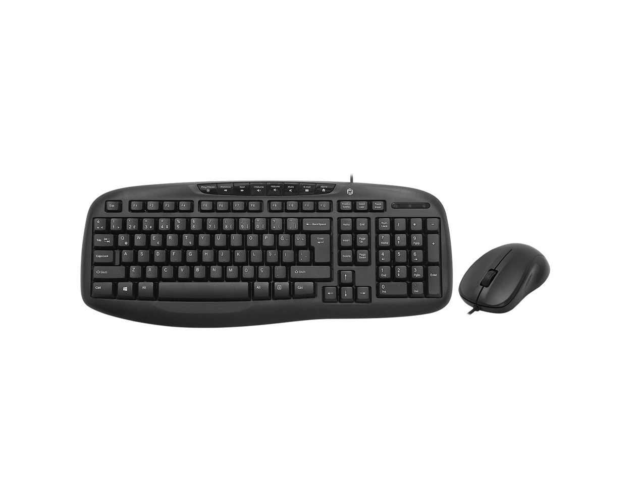 Frisby FK-4825QU USB Kablolu Q Klavye Mouse Set Siyah