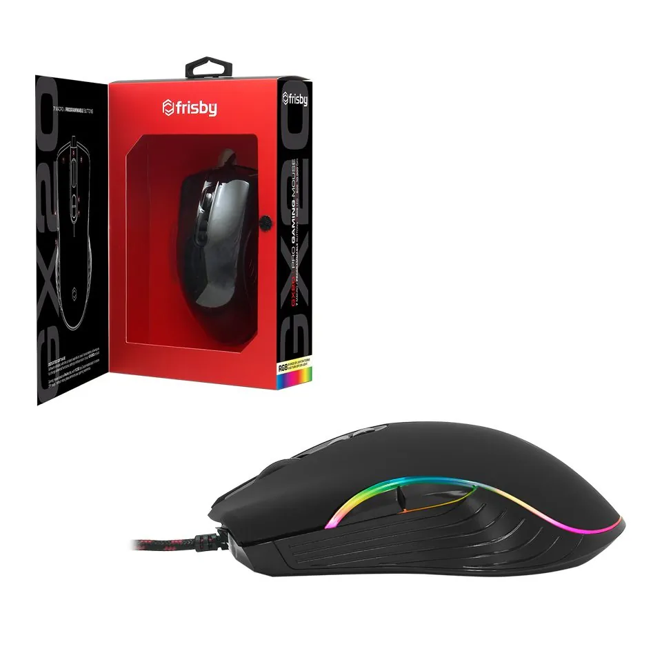 Frisby FM-G3330K GX20 USB Kablolu Gaming RGB Mouse Siyah