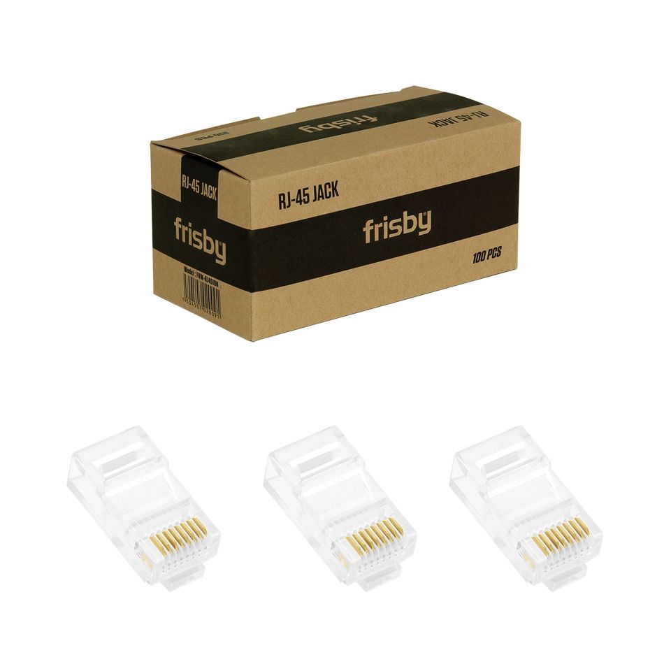 Frisby Fnw-Rj4519n 100 Lu Paket Cat5 Rj45 Utp Konnektör
