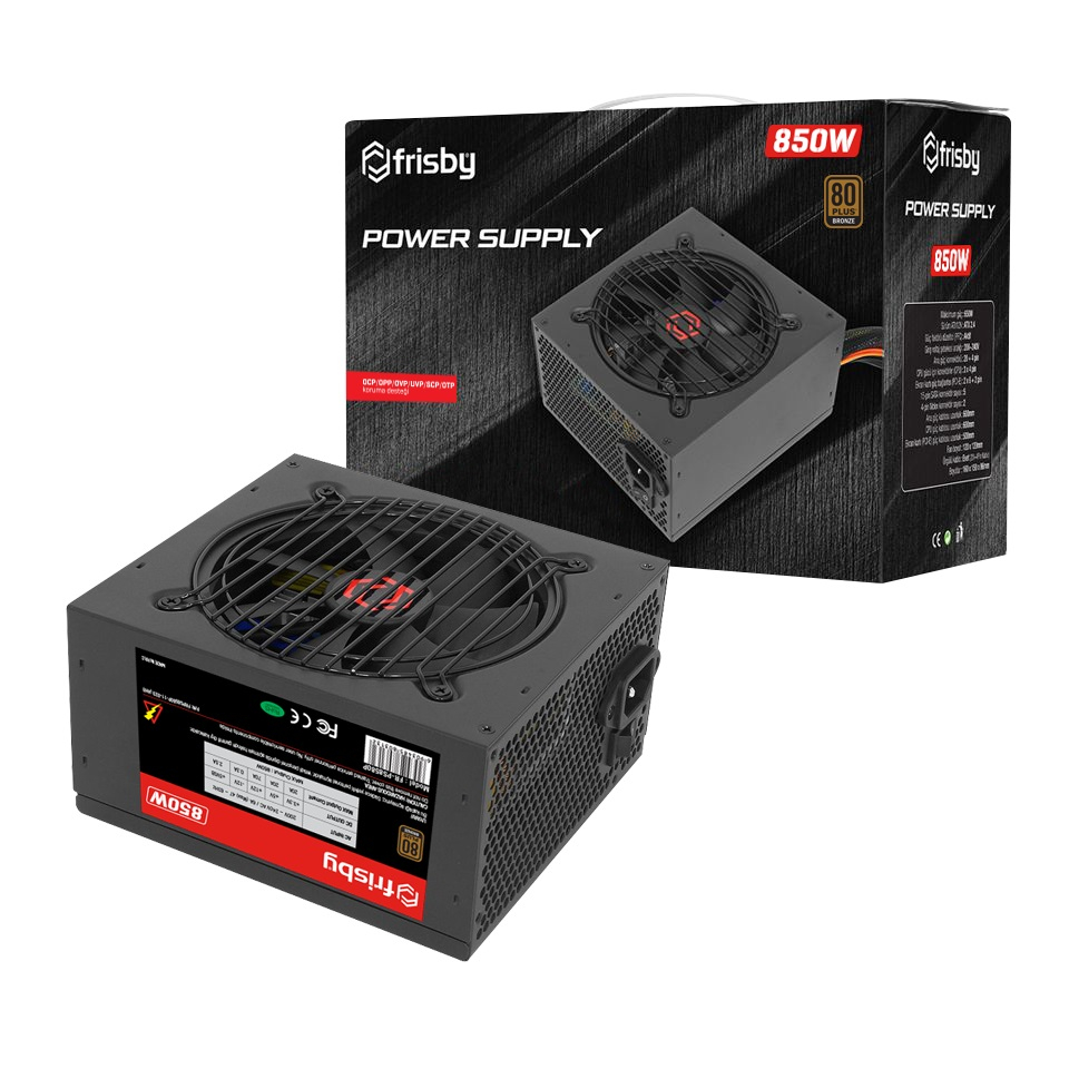 Frisby FR-PS8580P 850W 80+ Bronze 12cm Fan Güç Kaynağı