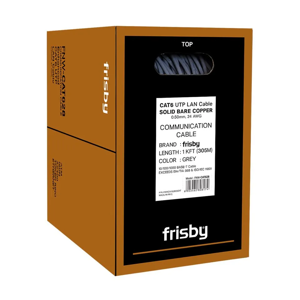 Frısby FNW-CAT628 Cat6 305m UTP Saf Bakır Kablo