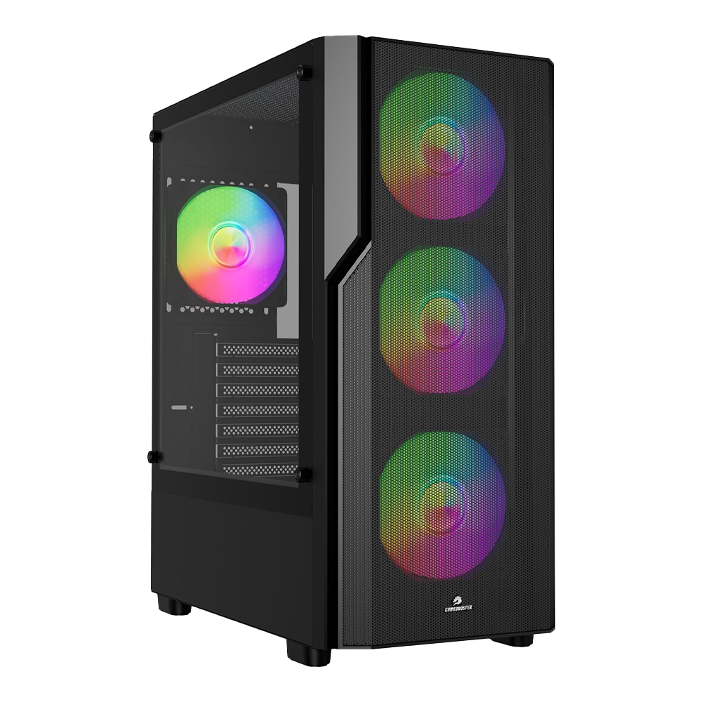Gamebooster Crux 650W 80+ White USB3.0 4x12cm RGB Fan E-ATX Kasa (JBST-GBE650B)