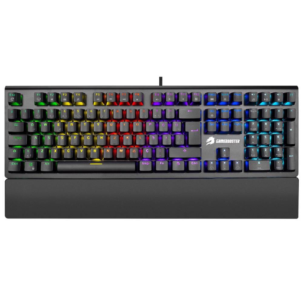 Gamebooster G908 Bolt RGB Red Switch Mekanik Bileklikli Gaming Klavye