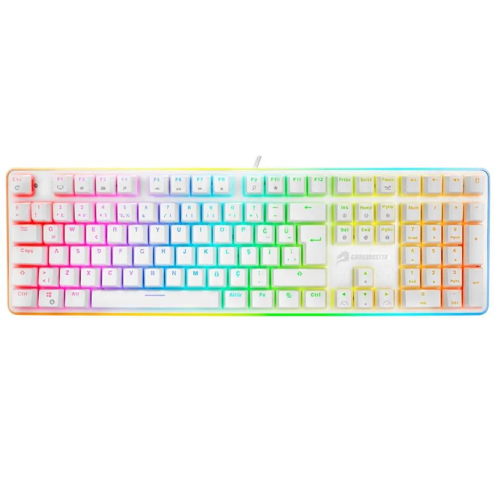 Gamebooster G918 Fire Storm RGB Red Switch Beyaz Gaming Klavye
